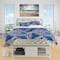 Designart 'Blue Pattern with Fantastic Fishes' Nautical & Coastal Bedding Set - Duvet Cover & Shams